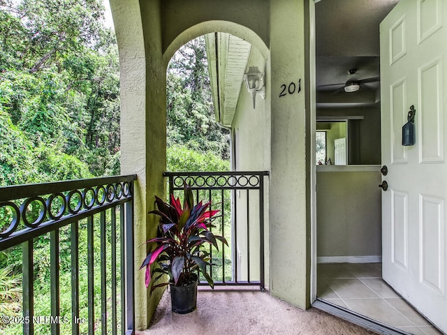 view of balcony