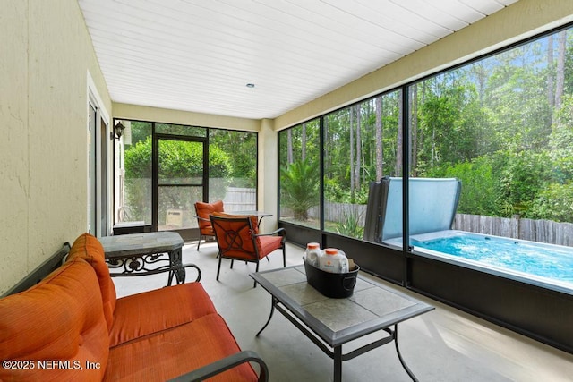 880 W American Eagle Dr, Saint Augustine, FL 32092 - sunroom / solarium featuring plenty of natural light and outdoor lounge area