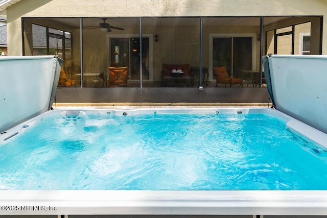 880 W American Eagle Dr, Saint Augustine, FL 32092 - view of swimming pool with a ceiling fan