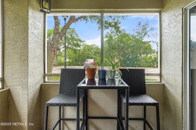 view of sunroom / solarium