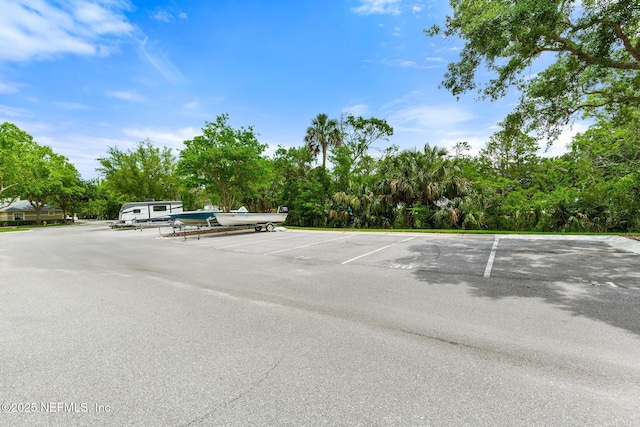 view of uncovered parking lot