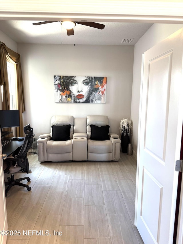 4 Spring St, Palm Coast, FL 32164 - office space featuring ceiling fan and wood finished floors