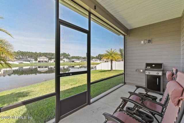 567 Flach Dr, Saint Johns, FL 32259 - sunroom featuring a water view
