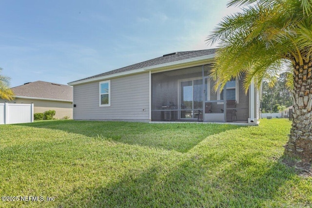567 Flach Dr, Saint Johns, FL 32259 - rear view of property with a sunroom