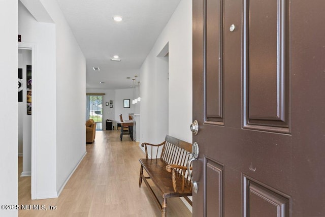 567 Flach Dr, Saint Johns, FL 32259 - foyer featuring light wood finished floors, recessed lighting, and baseboards