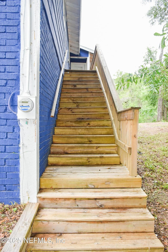 view of staircase