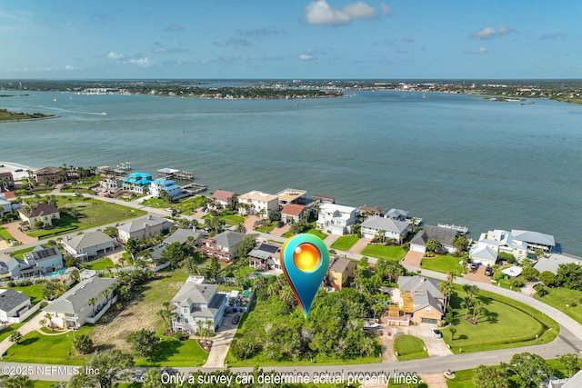 203 Sea Turtle Way, Saint Augustine, FL 32084 - aerial view of property and surrounding area featuring nearby suburban area and a nearby body of water
