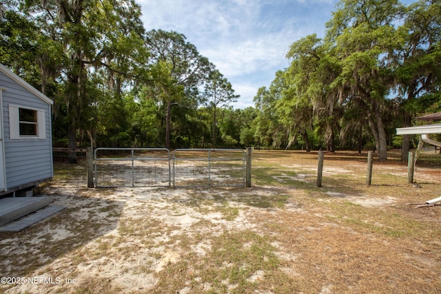 7013 Elfo Rd, Keystone Heights, FL 32656 - view of yard featuring a gate and fence