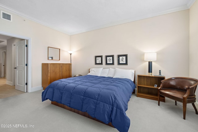 2358 Riverside Ave Unit 304, Jacksonville, FL 32204 - bedroom with light colored carpet, crown molding, and baseboards
