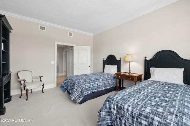 2358 Riverside Ave Unit 304, Jacksonville, FL 32204 - bedroom featuring crown molding, carpet, and baseboards