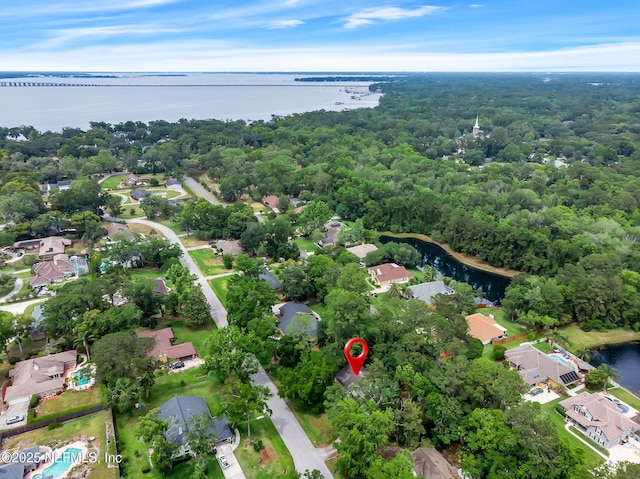 11711 Sparkleberry Ln, Jacksonville, FL 32223 - view of property location with a large body of water, a forest, and nearby suburban area
