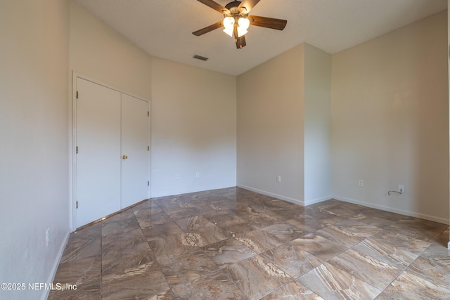 1413 Heather Ct, Saint Augustine, FL 32092 - unfurnished room with a ceiling fan and baseboards