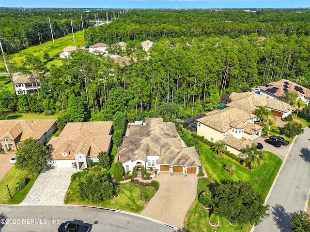 2919 Brettungar Dr, Jacksonville, FL 32224 - aerial perspective of suburban area featuring a forest