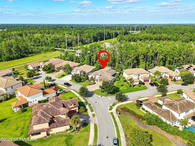 2919 Brettungar Dr, Jacksonville, FL 32224 - aerial perspective of suburban area featuring a forest