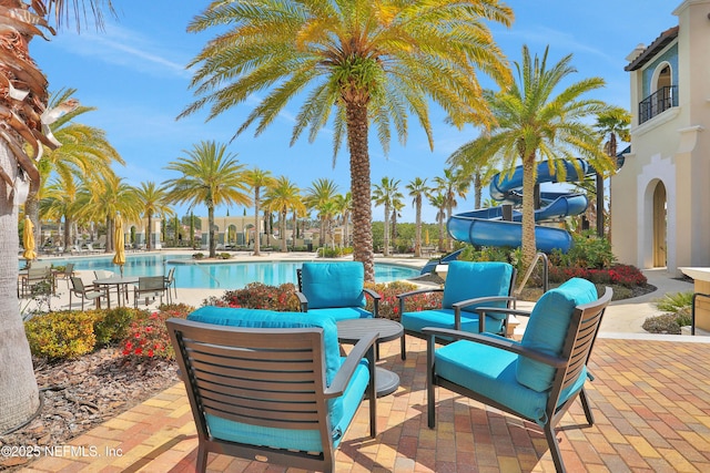 2919 Brettungar Dr, Jacksonville, FL 32224 - view of patio with a community pool