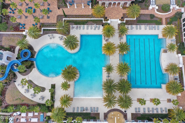 2919 Brettungar Dr, Jacksonville, FL 32224 - bird's eye view of a pool area