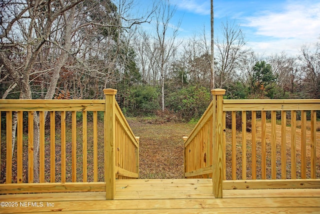 1573 Aletha Dr, Jacksonville, FL 32211 - wooden deck featuring view of scattered trees