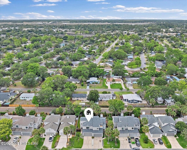 aerial perspective of suburban area
