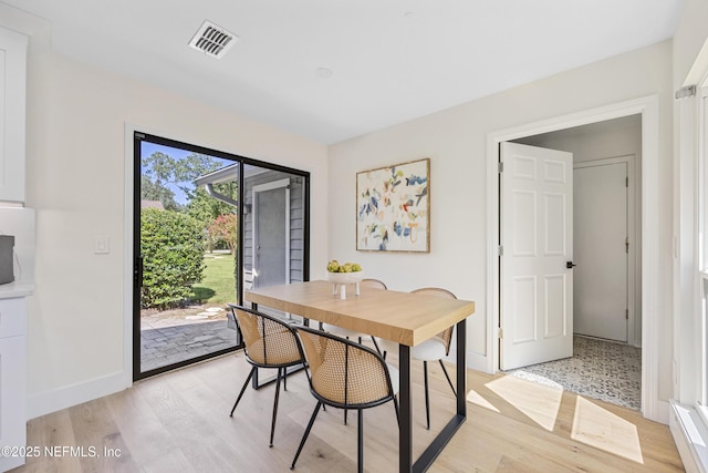 5105 Otter Creek Dr, Ponte Vedra Beach, FL 32082 - dining space with light wood-style floors and baseboards