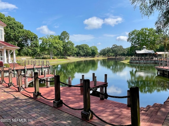 3931 Eagle Rock Rd, Middleburg, FL 32068 - dock area featuring a water view and view of wooded area