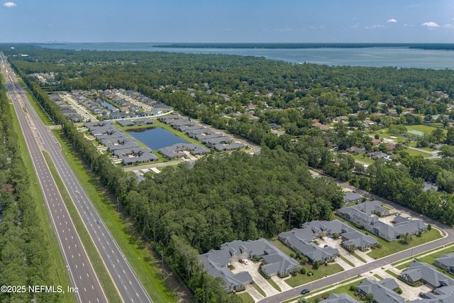 2120 Stone Creek Dr Unit E, Fleming Island, FL 32003 - aerial perspective of suburban area featuring a major roadway and a large body of water