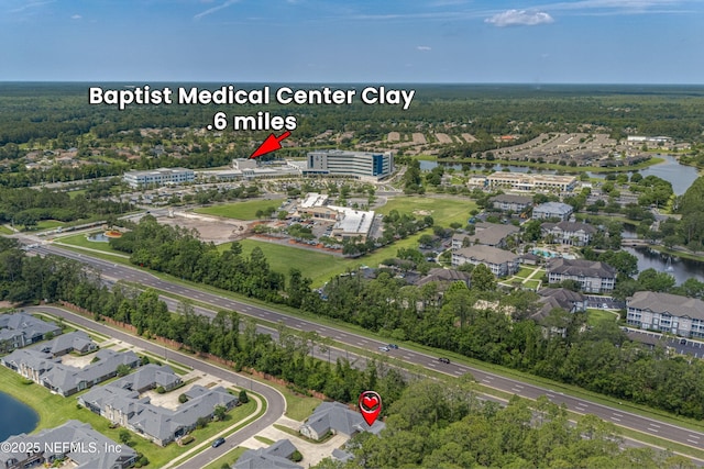 2120 Stone Creek Dr Unit E, Fleming Island, FL 32003 - aerial view of property's location with a nearby body of water