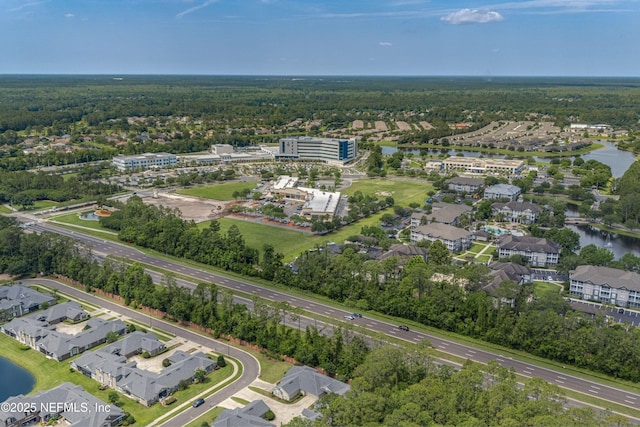 2120 Stone Creek Dr Unit E, Fleming Island, FL 32003 - bird's eye view of a nearby body of water and a heavily wooded area
