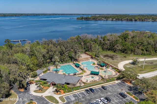 2120 Stone Creek Dr Unit E, Fleming Island, FL 32003 - aerial overview of property's location with a pool and a large body of water
