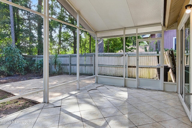 12613 Deeder Ln, Jacksonville, FL 32258 - unfurnished sunroom with vaulted ceiling