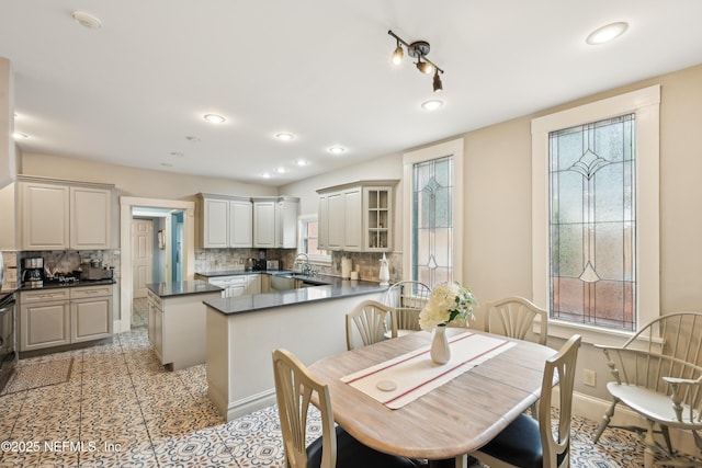 16 May St, Saint Augustine, FL 32084 - dining area featuring baseboards and recessed lighting