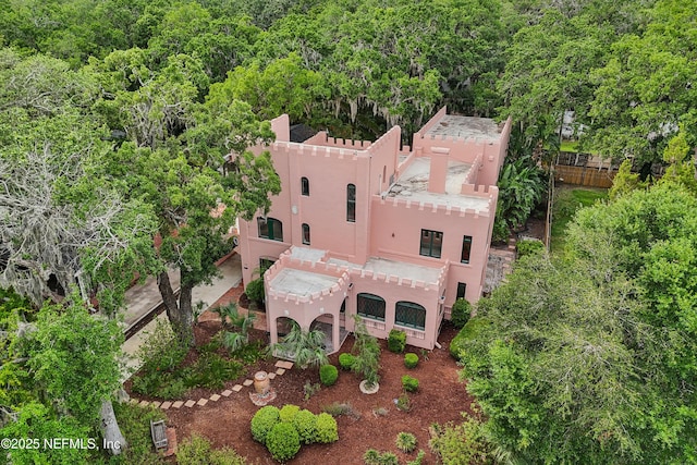 16 May St, Saint Augustine, FL 32084 - view from above of property featuring a heavily wooded area
