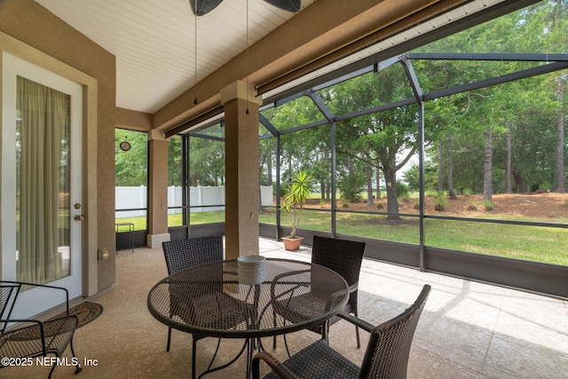 232 Porta Rosa Cir, Saint Augustine, FL 32092 - sunroom / solarium featuring outdoor dining area