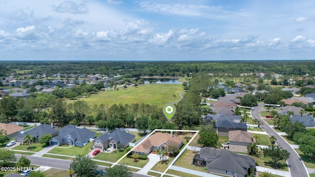 232 Porta Rosa Cir, Saint Augustine, FL 32092 - aerial view of residential area with property parcel outlined and a nearby body of water