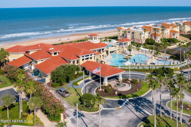425 N Ocean Grande Dr Unit 205, Ponte Vedra Beach, FL 32082 - bird's eye view of extended coastline and a pool