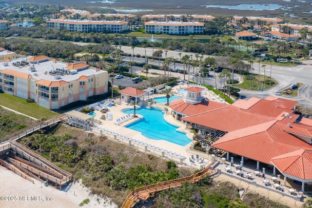 425 N Ocean Grande Dr Unit 205, Ponte Vedra Beach, FL 32082 - aerial view of a pool area