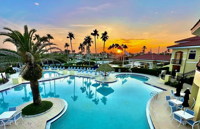 425 N Ocean Grande Dr Unit 205, Ponte Vedra Beach, FL 32082 - community pool featuring a patio