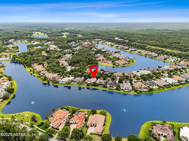 14103 Magnolia Cove Rd, Jacksonville, FL 32224 - aerial view of residential area with a nearby body of water and a forest
