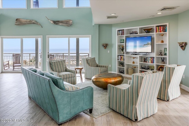 188 Sea Hammock Way Unit 188, Ponte Vedra Beach, FL 32082 - living room featuring wood finished floors, baseboards, and recessed lighting
