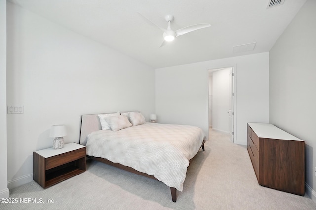 1459 Stillwater Blvd, Saint Johns, FL 32259 - bedroom with light carpet, baseboards, and ceiling fan