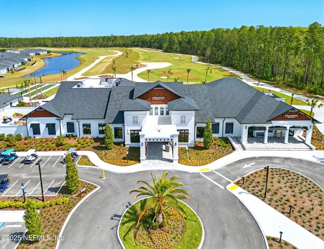 1459 Stillwater Blvd, Saint Johns, FL 32259 - bird's eye view of a large body of water, a local golf course, and a forest