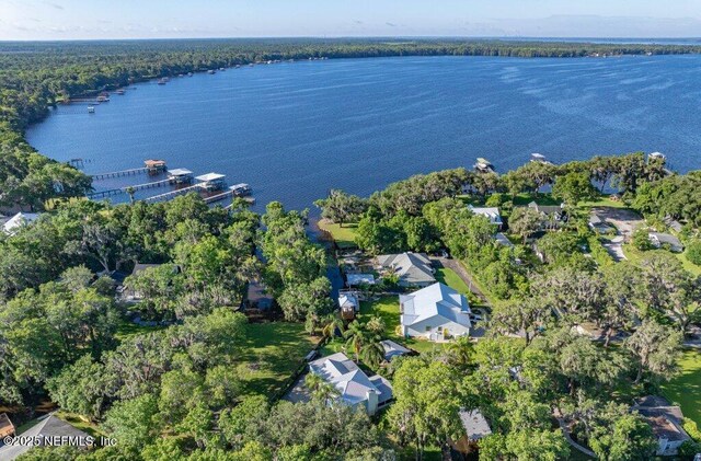 8211 Colee Cove Branch Rd Unit G, Saint Augustine, FL 32092 - aerial overview of property's location featuring a nearby body of water and a forest