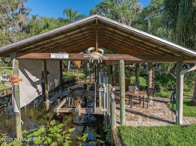 8211 Colee Cove Branch Rd Unit G, Saint Augustine, FL 32092 - view of property's community featuring boat lift