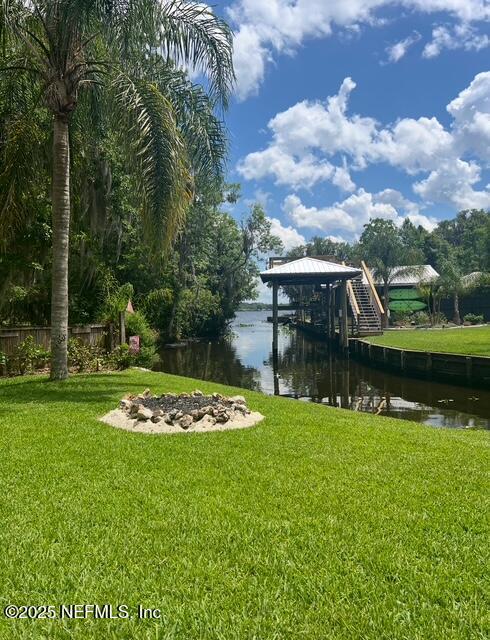 8211 Colee Cove Branch Rd Unit G, Saint Augustine, FL 32092 - dock area with a water view