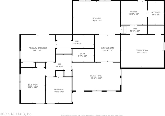 5327 Attleboro St, Jacksonville, FL 32205 - home floor plan