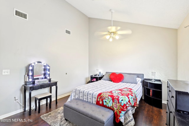 1101 Kettering Way, Orange Park, FL 32073 - bedroom featuring wood finished floors, baseboards, and high vaulted ceiling
