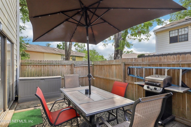 1101 Kettering Way, Orange Park, FL 32073 - view of patio featuring outdoor dining space and grilling area
