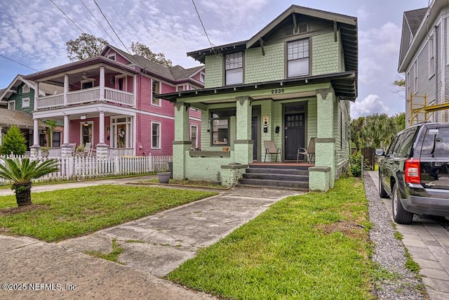 2236 Post St, Jacksonville, FL 32204 - view of front of home with a porch and a balcony