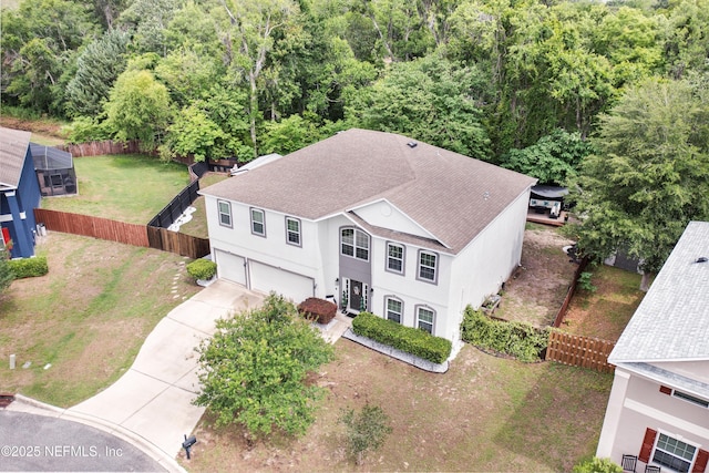 97054 Huntington Ct, Yulee, FL 32097 - aerial view of property and surrounding area featuring a forest
