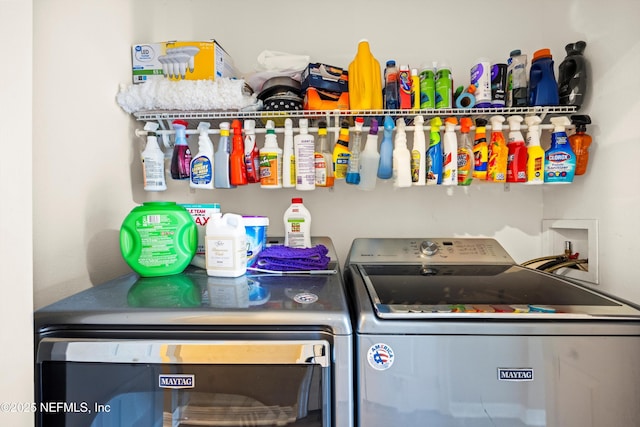 97054 Huntington Ct, Yulee, FL 32097 - clothes washing area with separate washer and dryer
