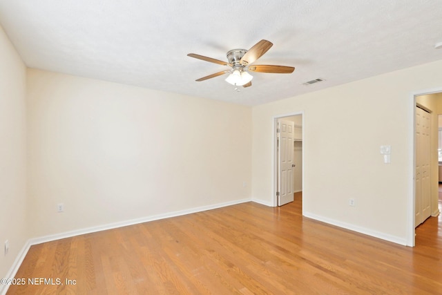 5201 Atlantic Blvd Unit 142, Jacksonville, FL 32207 - spare room with light wood-style flooring, a ceiling fan, and baseboards